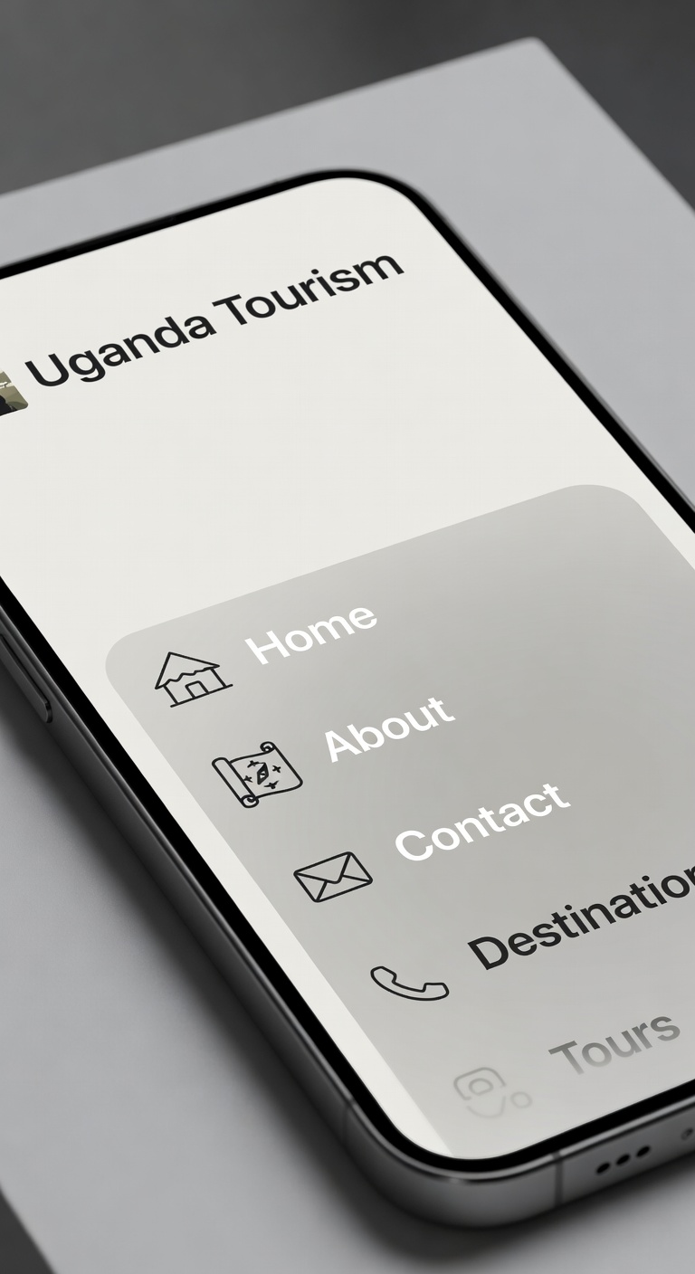 Person using smartphone for mobile navigation in Uganda