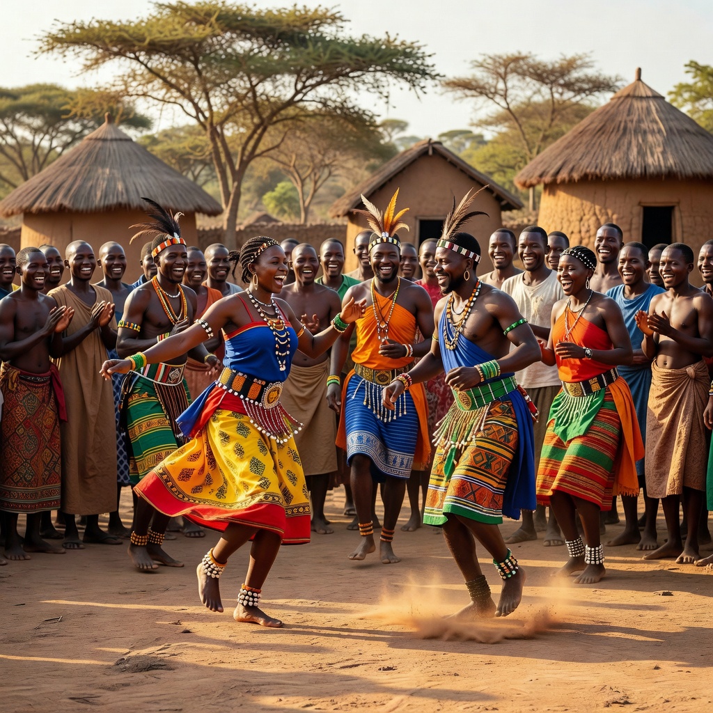 Ugandan cultural dance performance